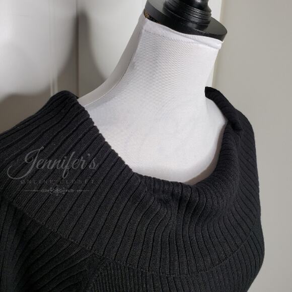 89th & Madison NEW Women's Black Cowl Neck Sweater Size XL - Picture 3 of 12